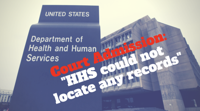 BREAKING: US HEALTH AND HUMAN SERVICES CAN’T FIND 32 YEARS OF VACCINE SAFETY RESEARCH
