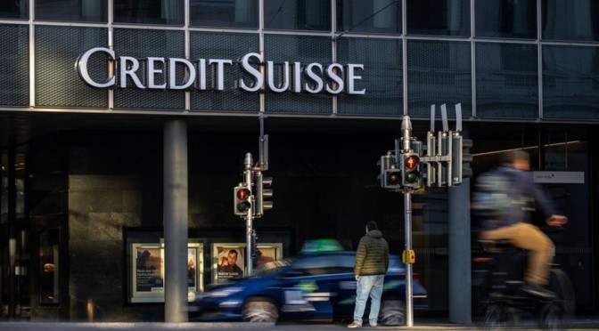 The Banking crisis: Swiss Bank first ‘too-big-to-fail’ bank to be bailed out as Saudis withdraw support