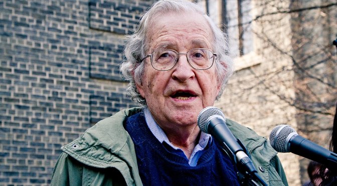 Learn how to “FIGHT DISINFORMATION,” with Noam Chomsky (and his allies at the State Department, DNC, RAND Corporation, EU & UN)!